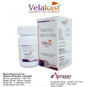 Velakast (Natco) Софосбувир + Велпатасвир 3 шт Velakast (Natco) Софосбувир + Велпатасвир 3 шт