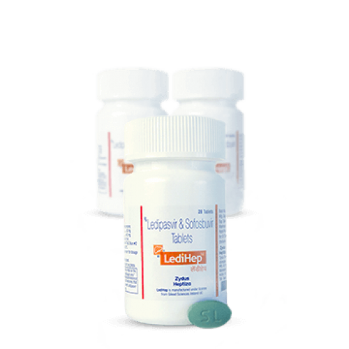 LEDIHEP (ZYDUS) Ледипасвир + Софосбувир 3 шт.