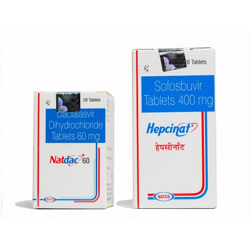 Софосбувир (Hepcinat Natco) 3 шт. + Даклатасвир (Natdak Natco) 3 шт.