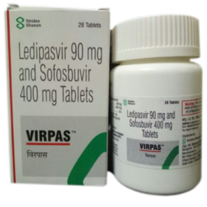 VIRPAS (Strides) Ледипасвир + Софосбувир 3ШТ